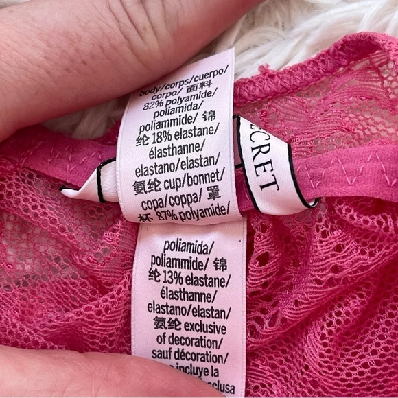 Victoria’s Secret Pink Mesh Racerback Negligee Garters M - Picture 7 of 8